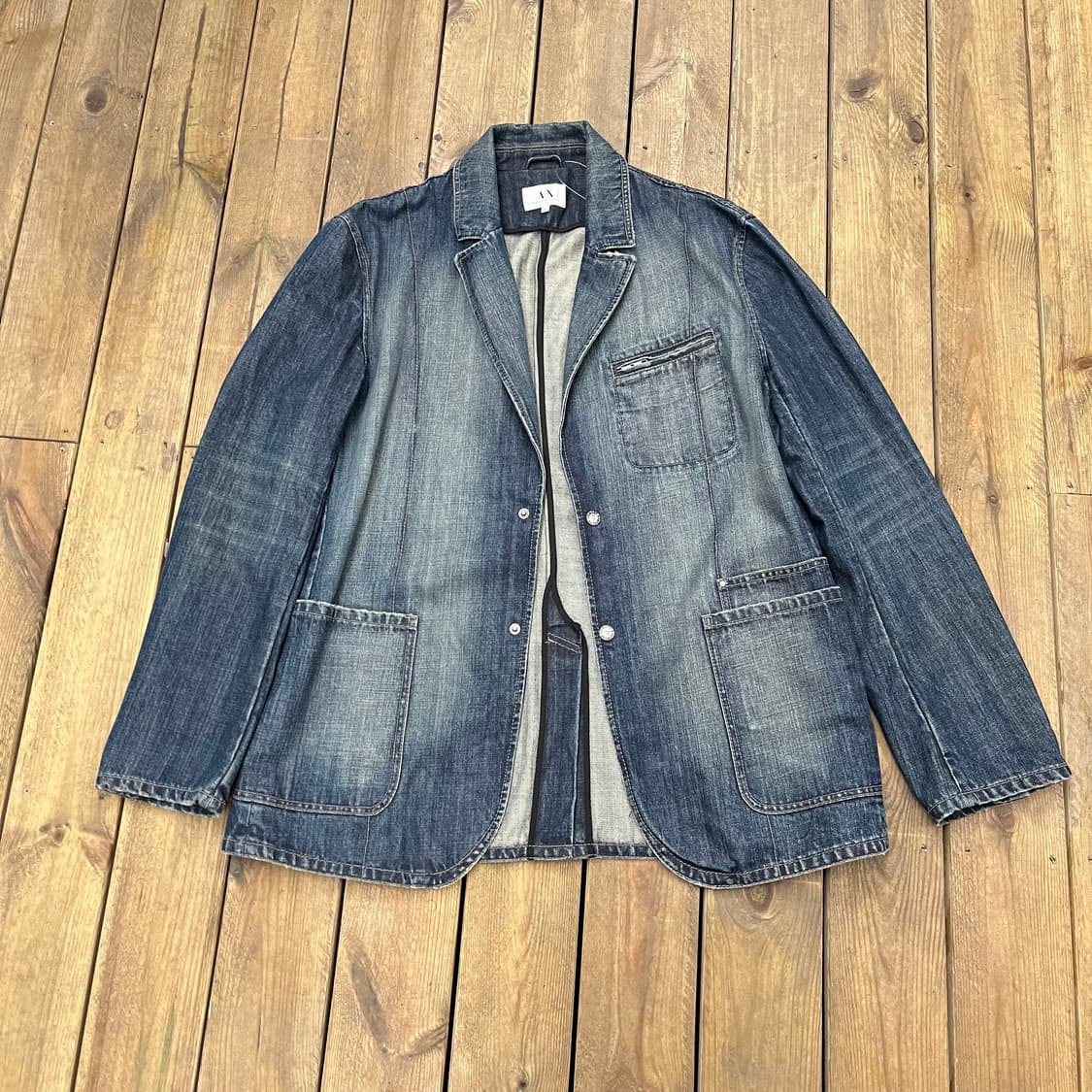 아르마니 데님 워시드 카코트 자켓  상품이미지1