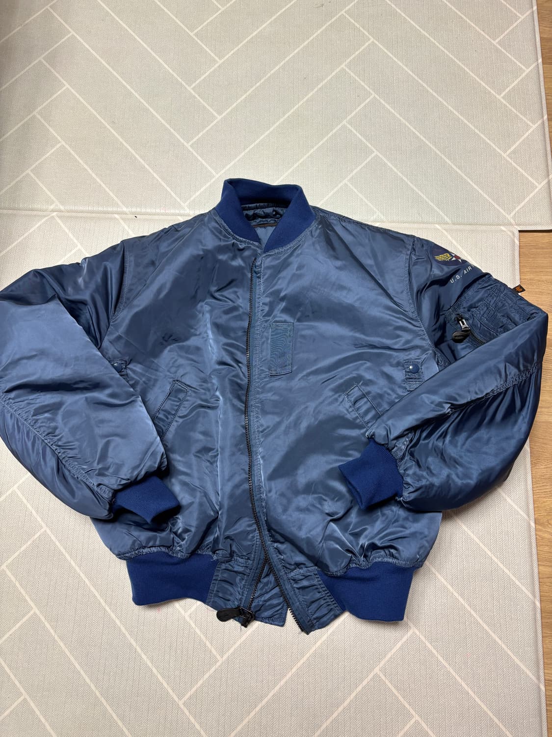 알파인더스트리 ma-1  Type-A 복각 미드나잇블루 xxl 상품이미지1