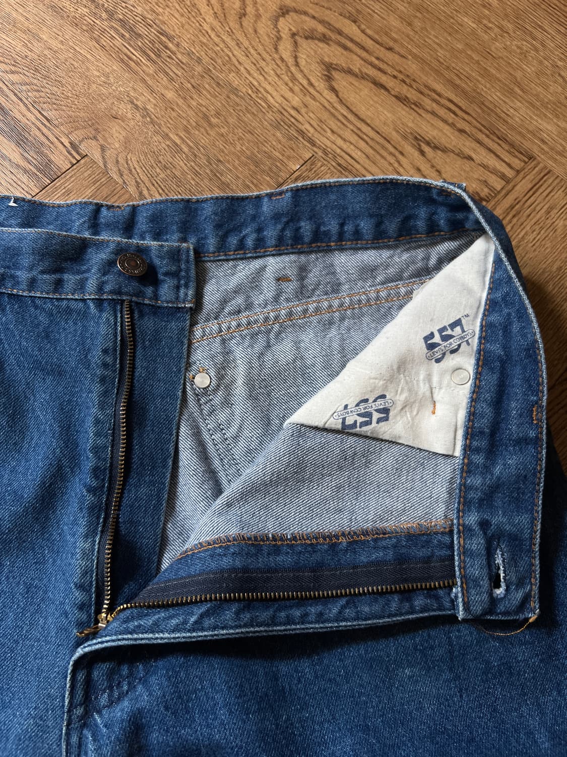 [34]90's 리바이스 USA 557 for Cowboys 스트레이트진 상품이미지3