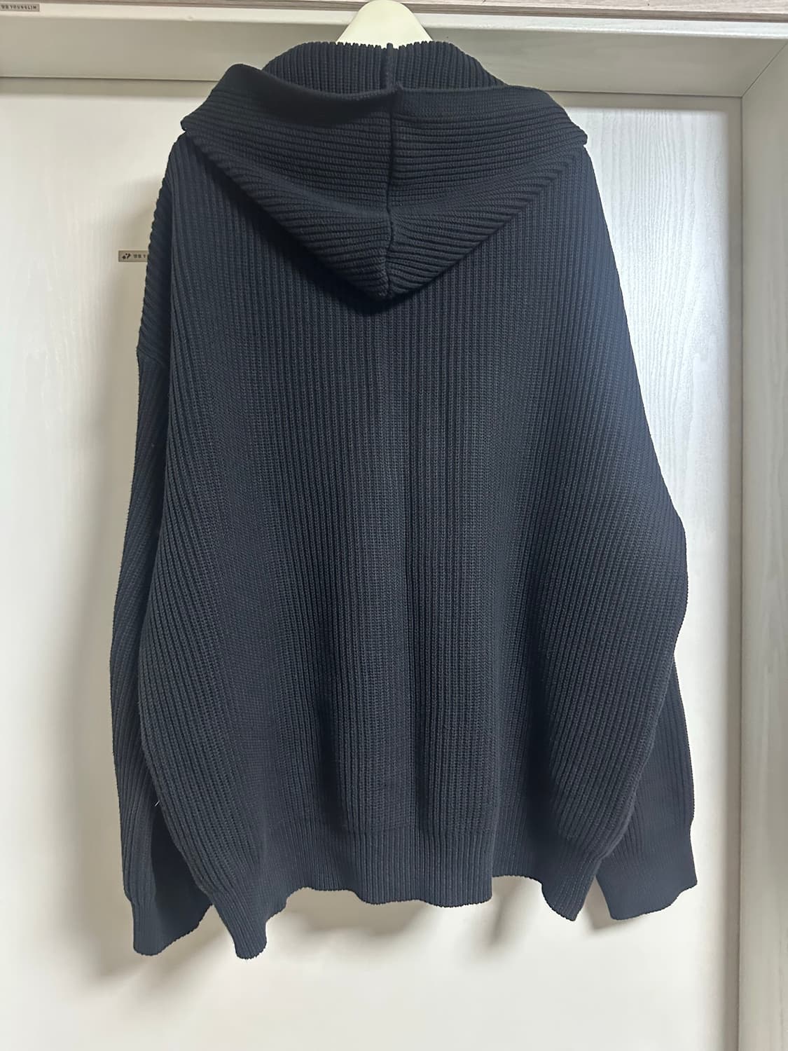 폴리테루 휴먼인덱스 휴먼니트후디 블랙 3사이즈 상품이미지2