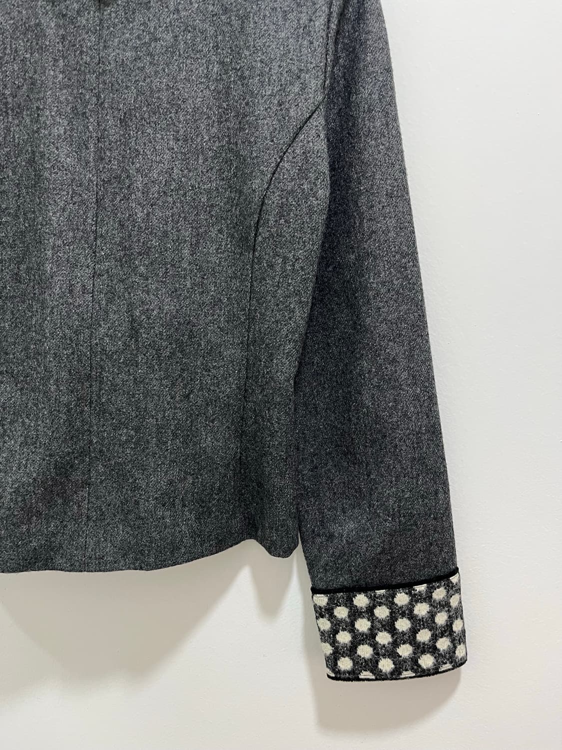 일본 빈티지 도트 모 블라우스 상품이미지9