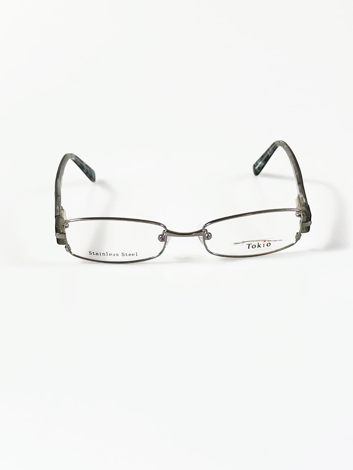 90s TOKIO 건메탈 슬림 스퀘어 빈티지 안경 상품이미지1