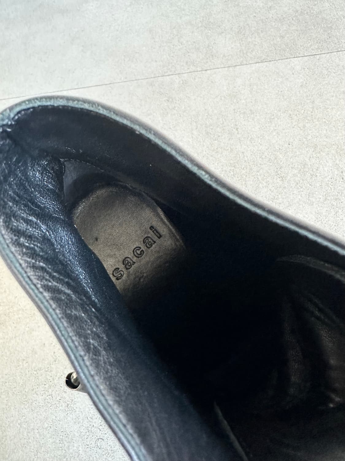 사카이 블랙 버클 레더 웨지부츠 상품이미지10