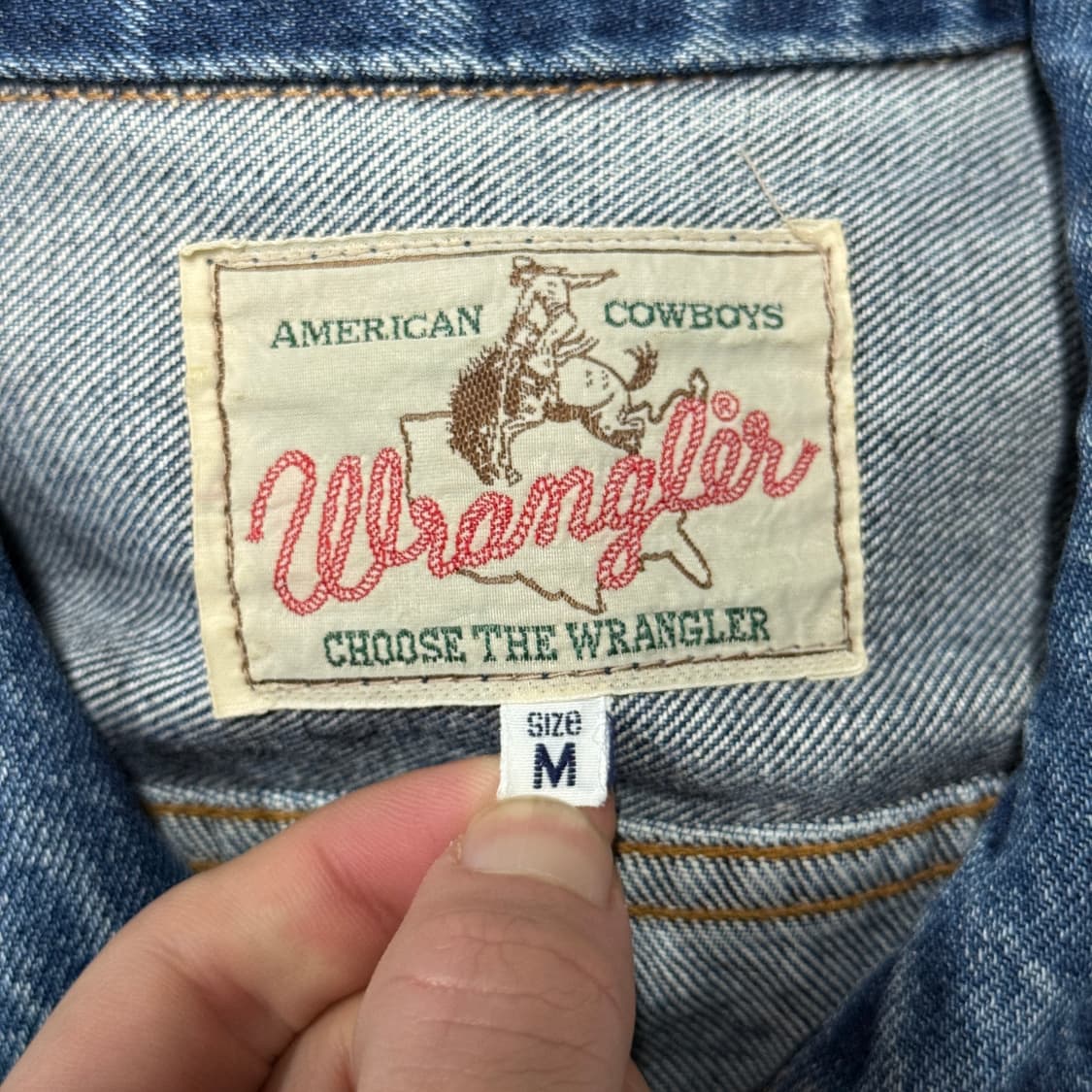 랭글러 OG 90s 웨스턴 카우보이 데님 트러커 자켓 상품이미지7