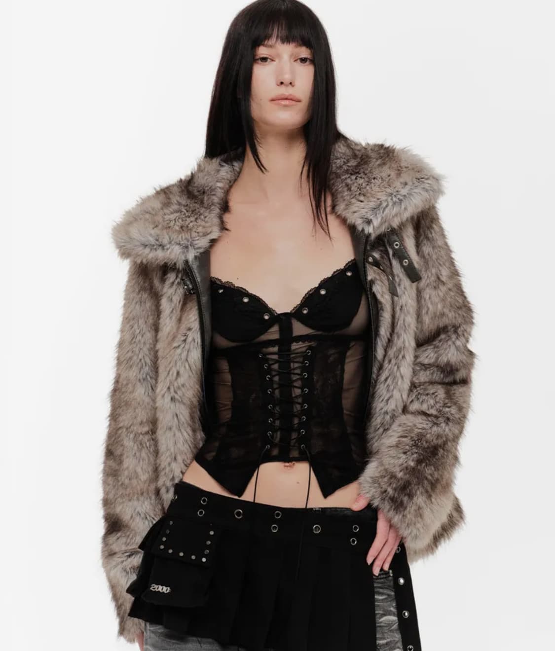 2000아카이브스 퍼자켓 그레이 상품이미지1