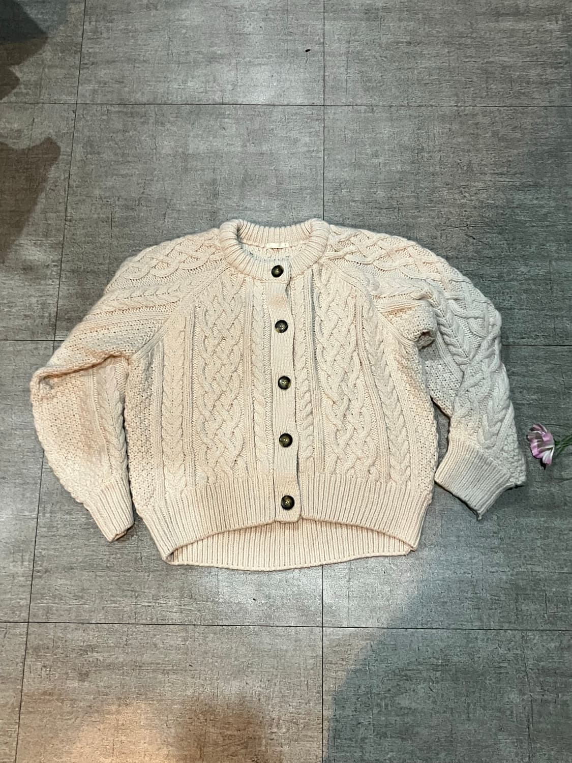 일본빈티지 Gu 하구미모리걸 아메카지 아방핏 라운드넥가디건 상품이미지1