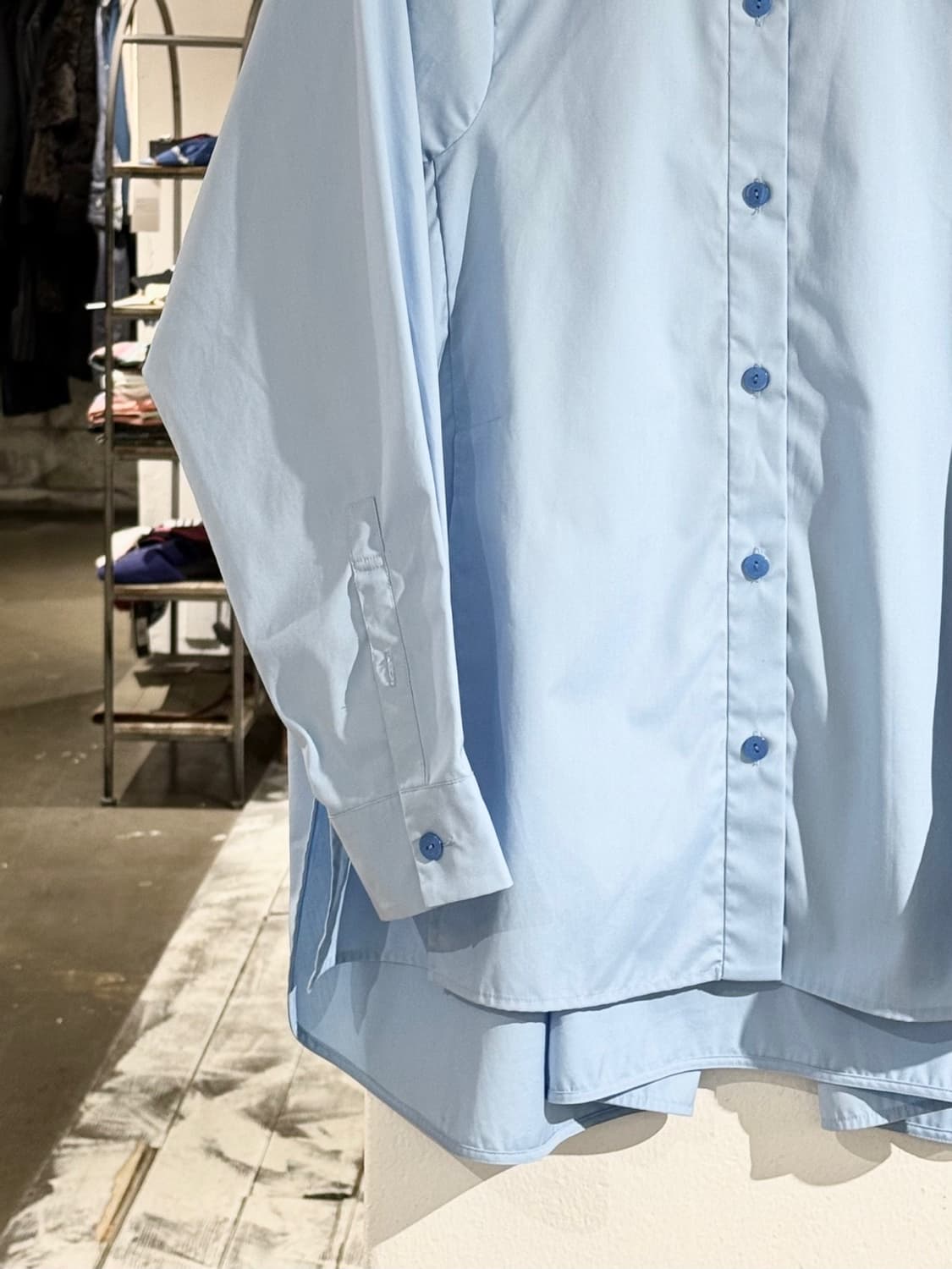 엔폴드 블루 라운드칼라 셔츠  상품이미지4