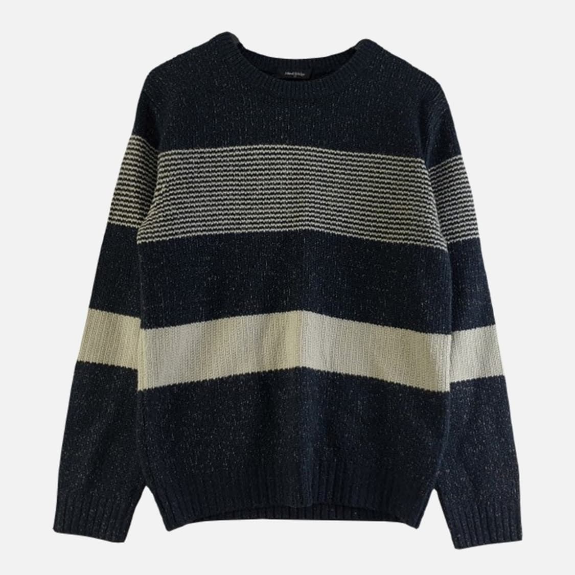 마인드브릿지 남성95 네이비 배색 니트 M5916 상품이미지1