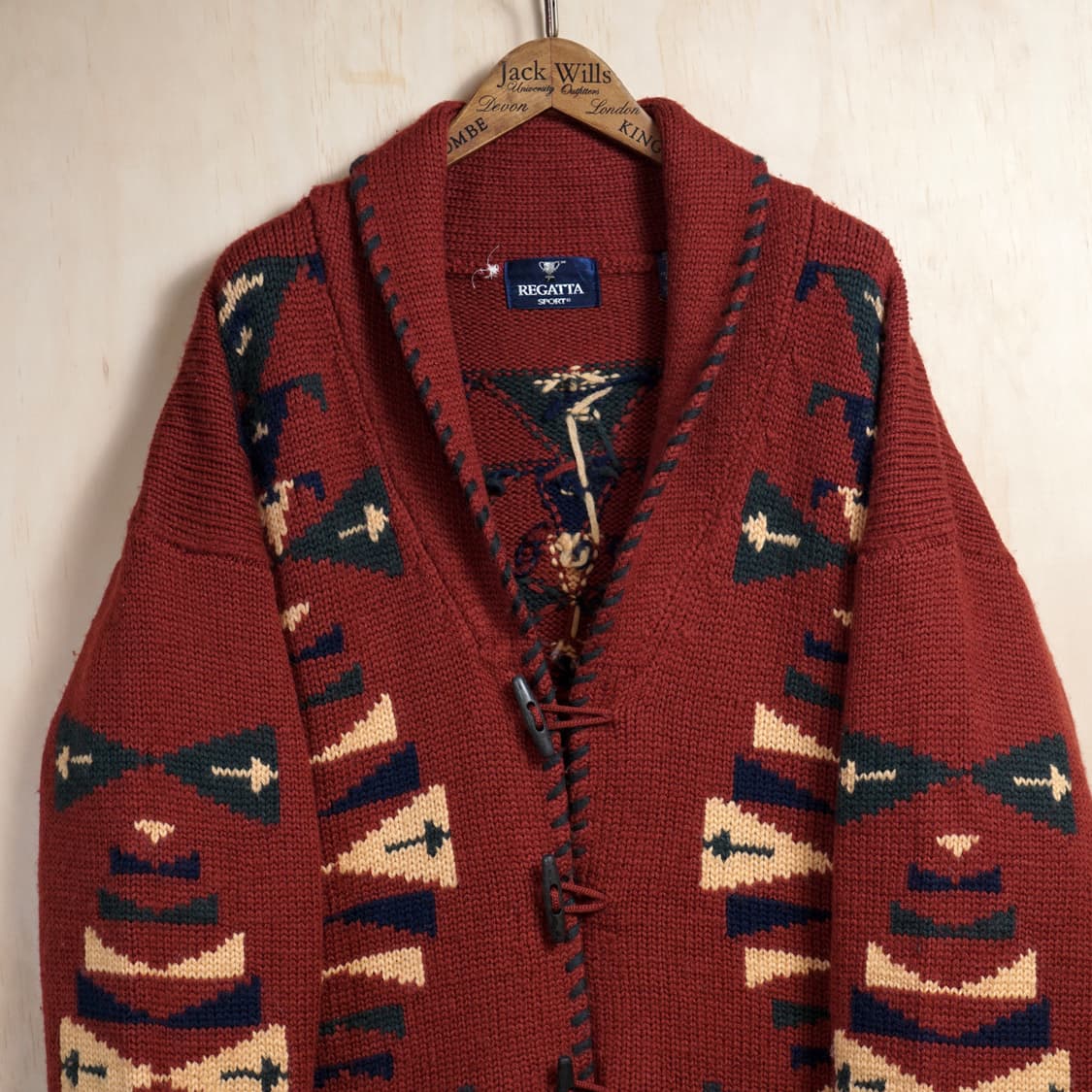 1980s Regatta Sport 웨스턴 니트 자켓 상품이미지3