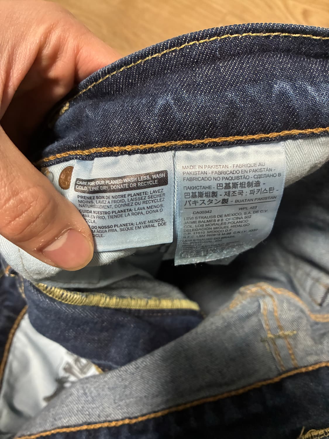 36) 리바이스 505 워싱 데님 상품이미지2