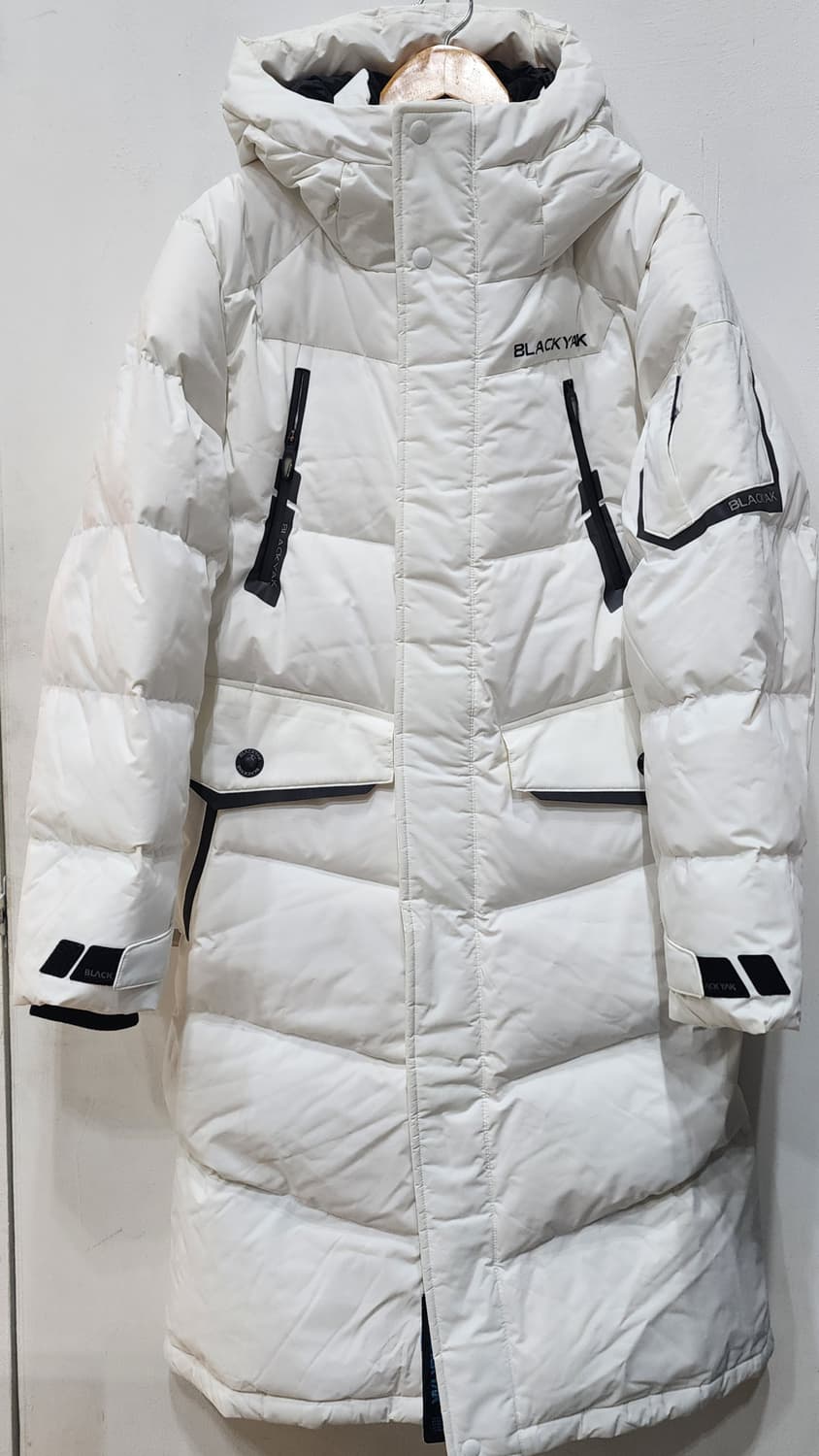 블랙야크 벤치다운 자켓 롱 흰색95 새제품 상품이미지1