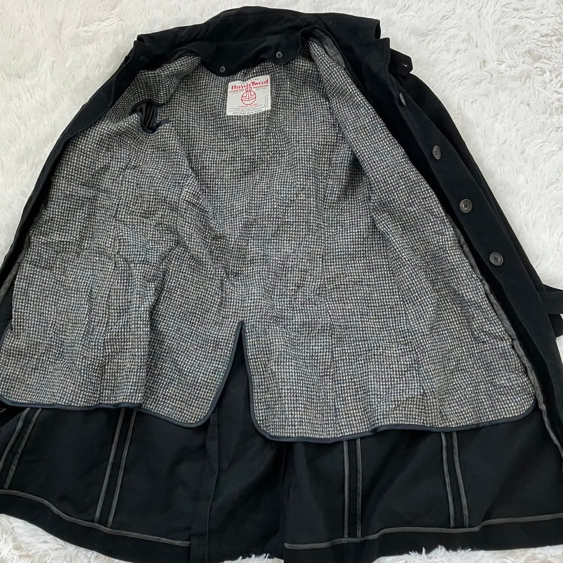 빈티지 헤리스 트위드 코트 y2k 스트릿 갸루 펑키 일본빈티지w-647 상품이미지7