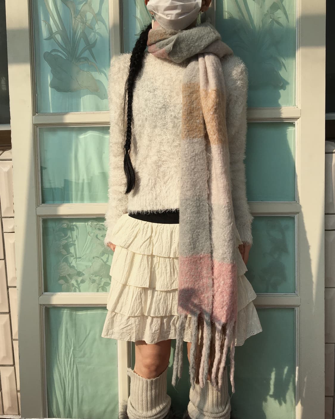 color mixed muffler 상품이미지2