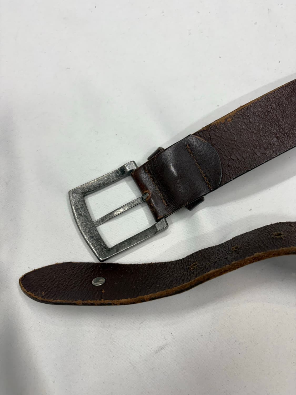 빈티지 리얼레더 큐빅 스터드 웨스턴 벨트 상품이미지5