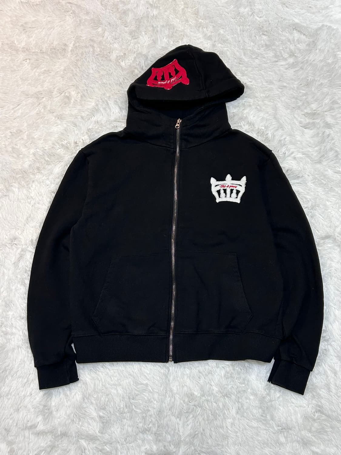 royal crowns patch hood zip-up 상품이미지1
