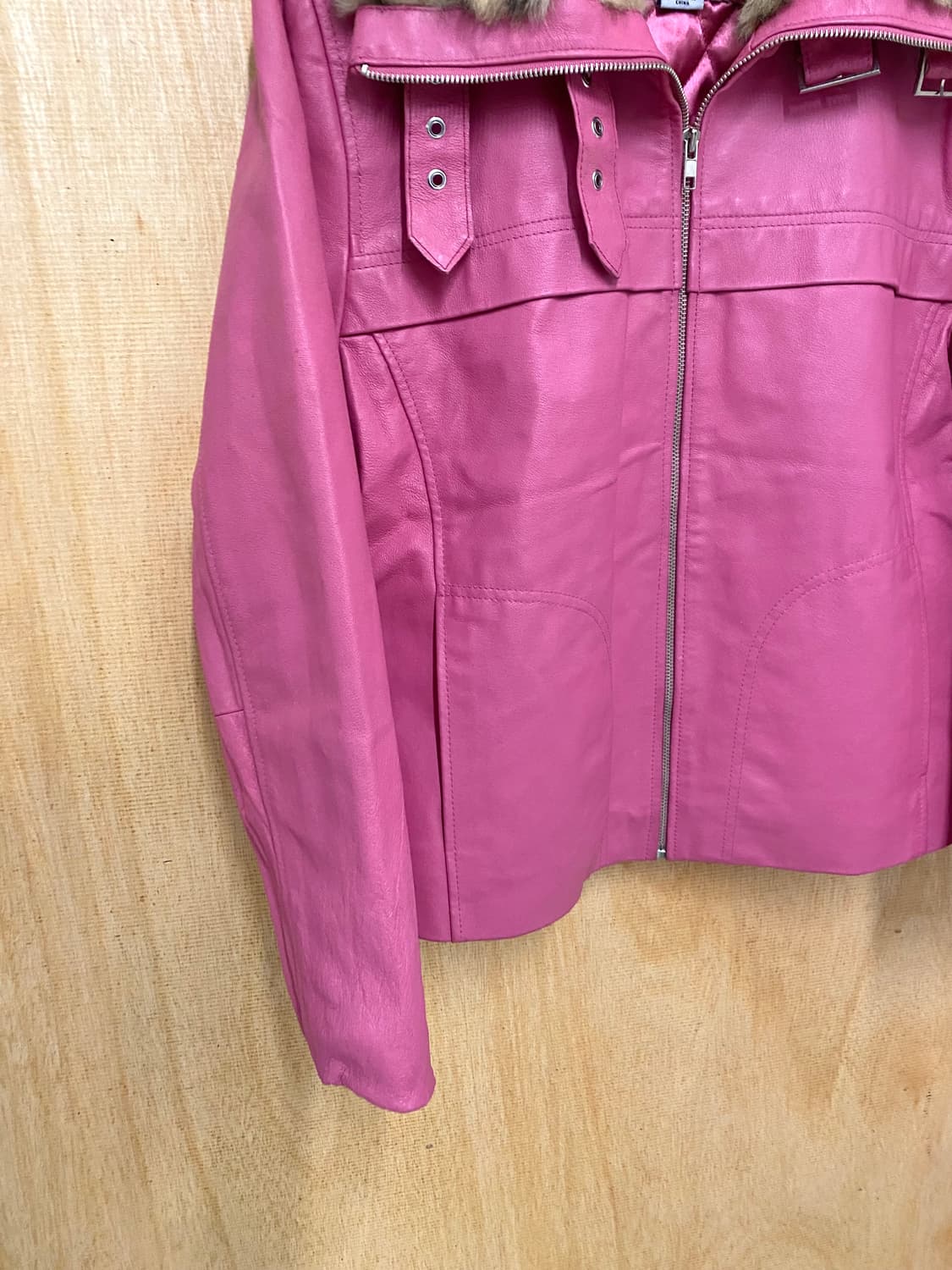 WILSON LEATHER fur leather jacket 레오파드 퍼 상품이미지4