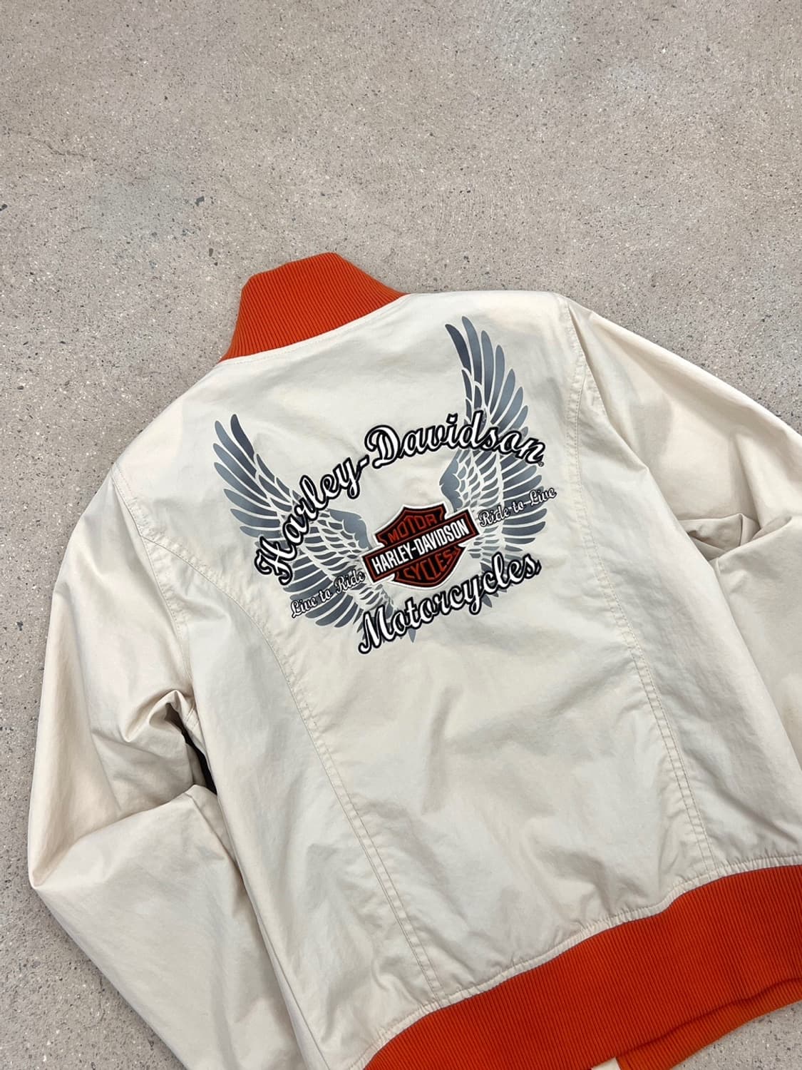 할리데이비슨 빅로고 배색 나일론 자켓 상품이미지1