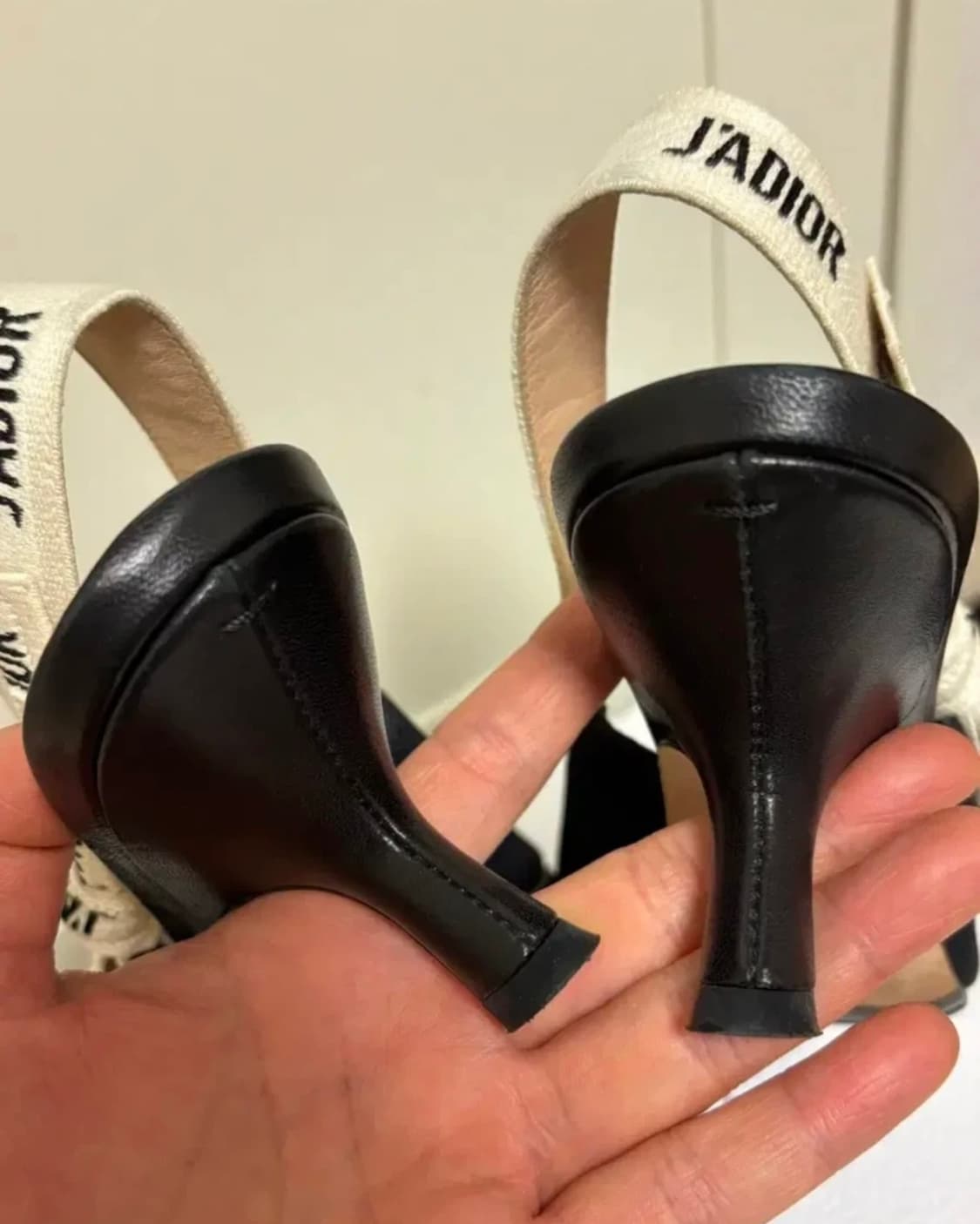 디올 J'ADIOR 블랙 펌프스 슬링백 (34.5) 6.5cm 상품이미지4