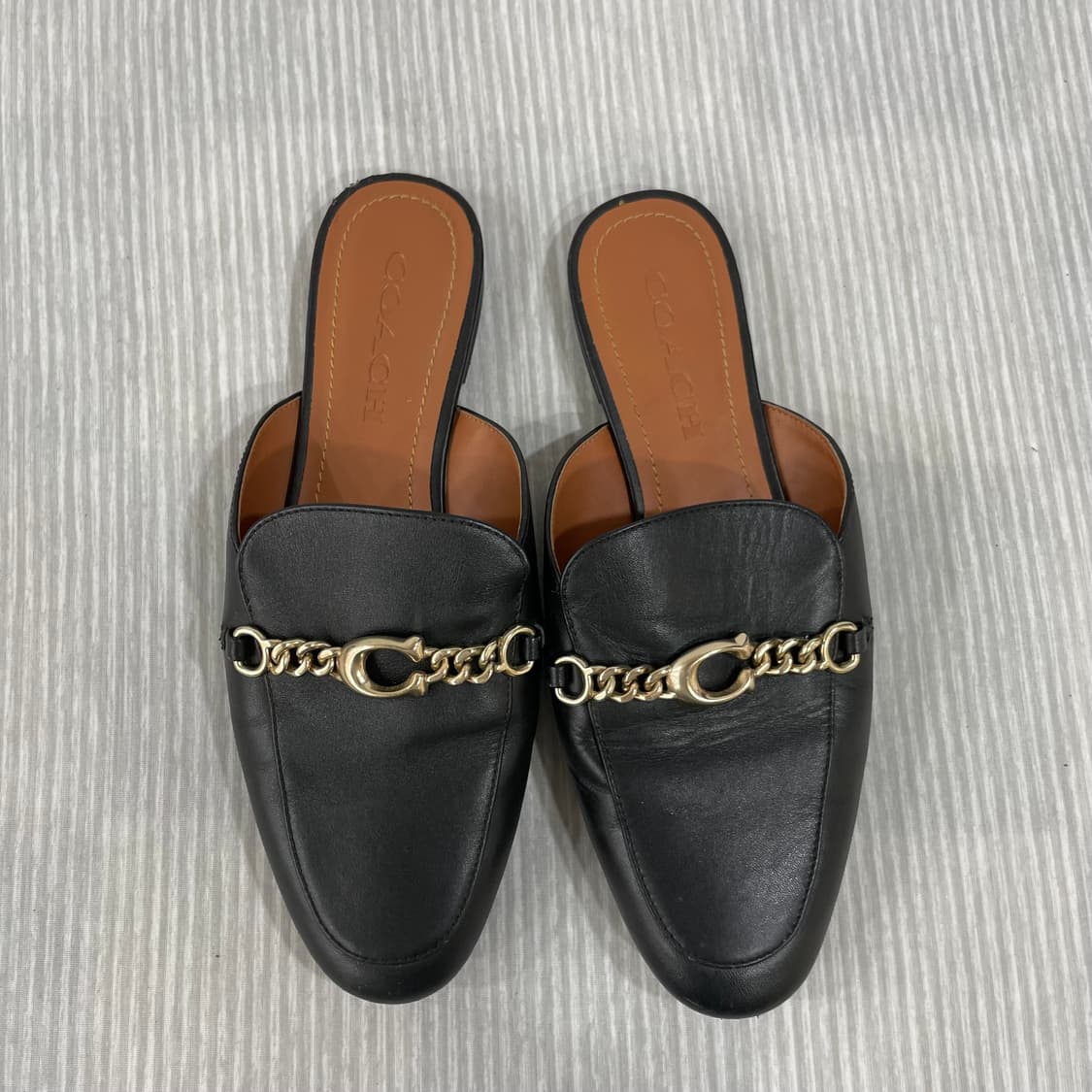 Coach 코치 체인 뮬 슬라이더 235mm 상품이미지2