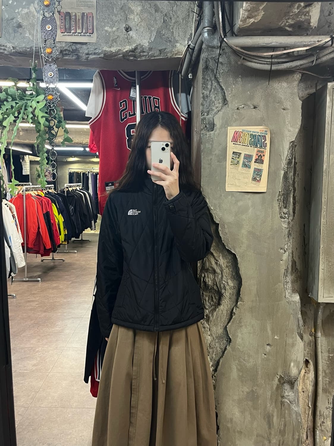 노스페이스 퀄팅 점퍼 블랙 L #csz1922 상품이미지2