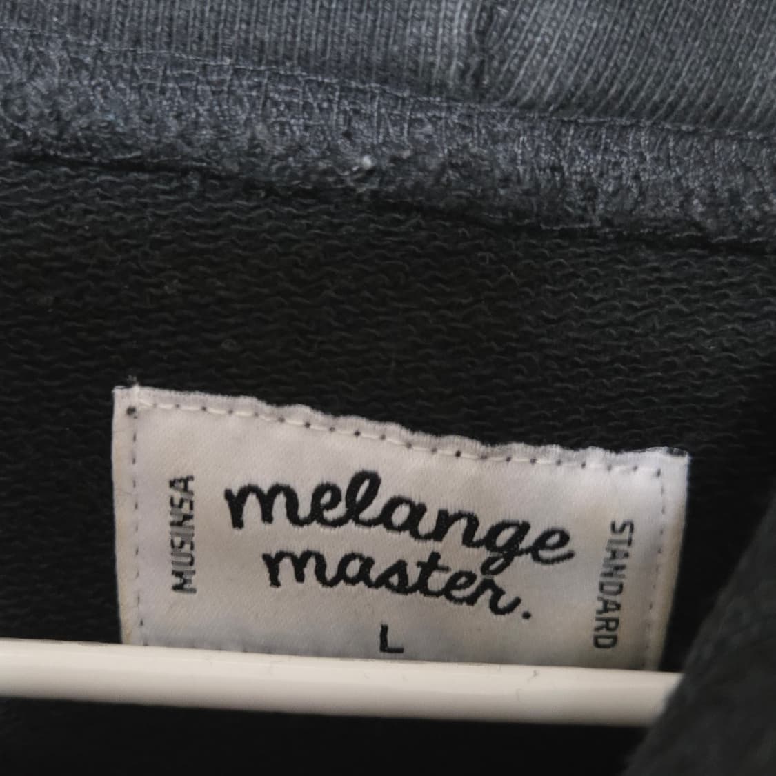 멜란지마스터 블랙 후드티/ 남성 후드티/ 여성 후드티  상품이미지3