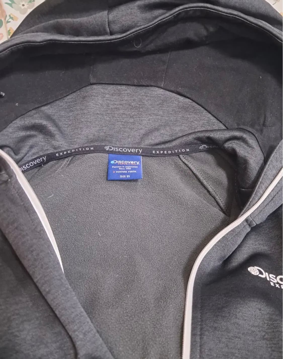 디스커버리 여성 기모후드집업점퍼 95사이즈 상품이미지5