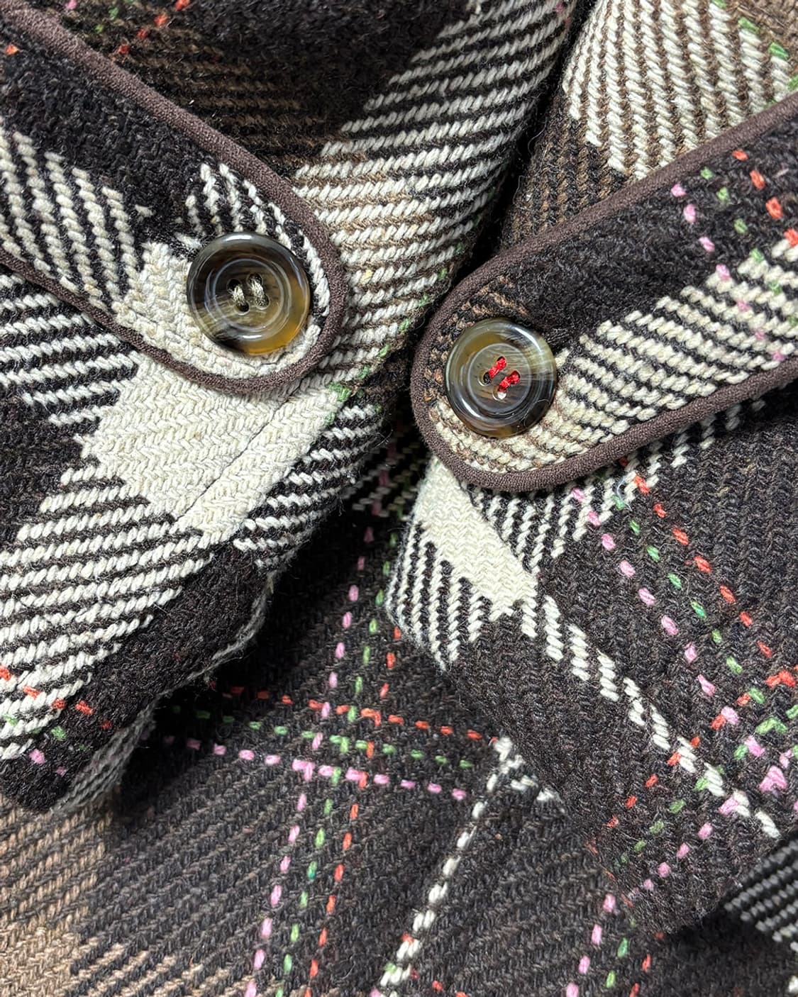 ag plus vintage nerd check duffle coat 상품이미지7