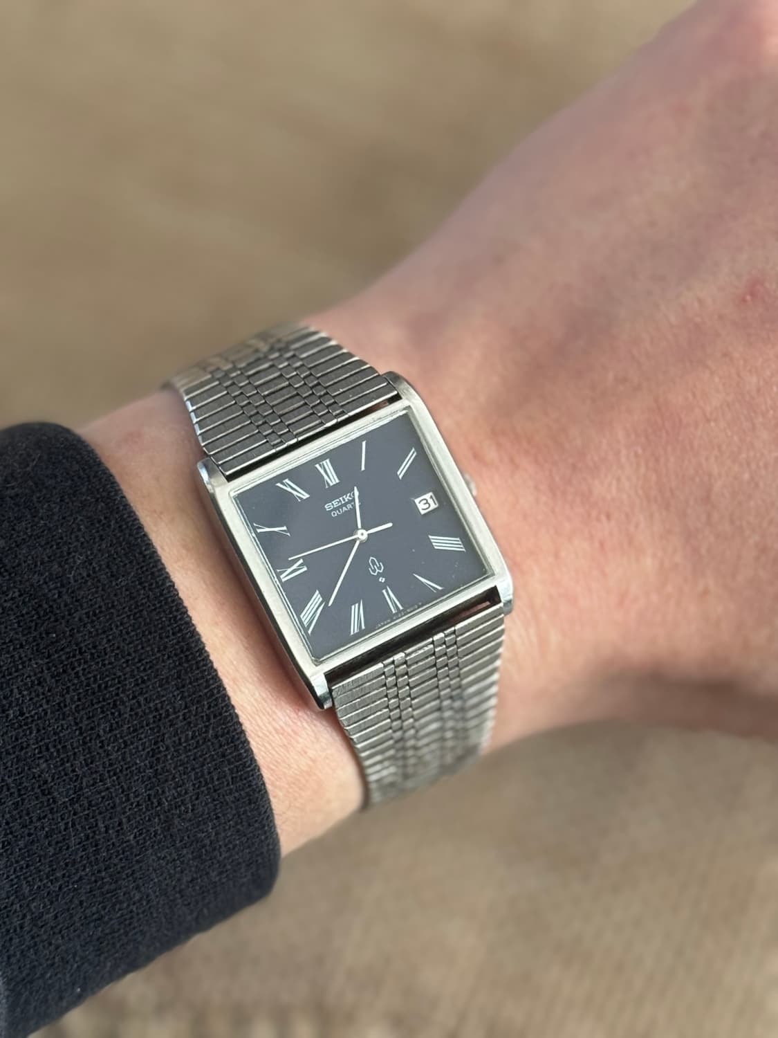 1970s 희귀 빈티지 세이코 로마인덱스 쿼츠 상품이미지6