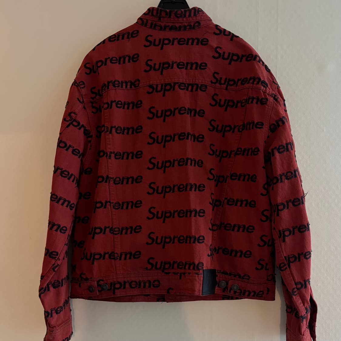 SUPREME 프레이드 로고 데님 트러커 자켓 상품이미지2