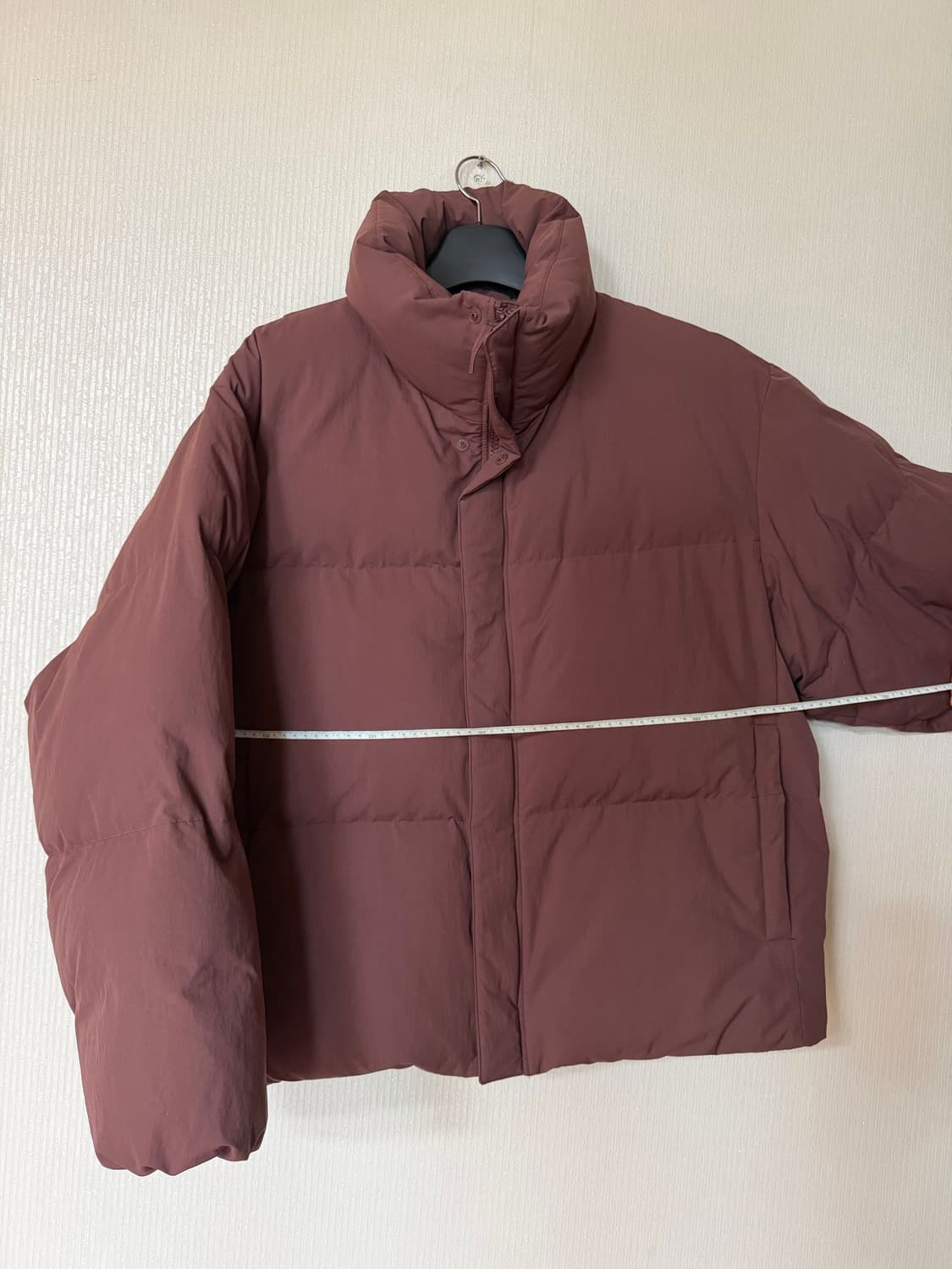 유니클로U 패디드볼륨재킷 브라운 XXL 상품이미지6