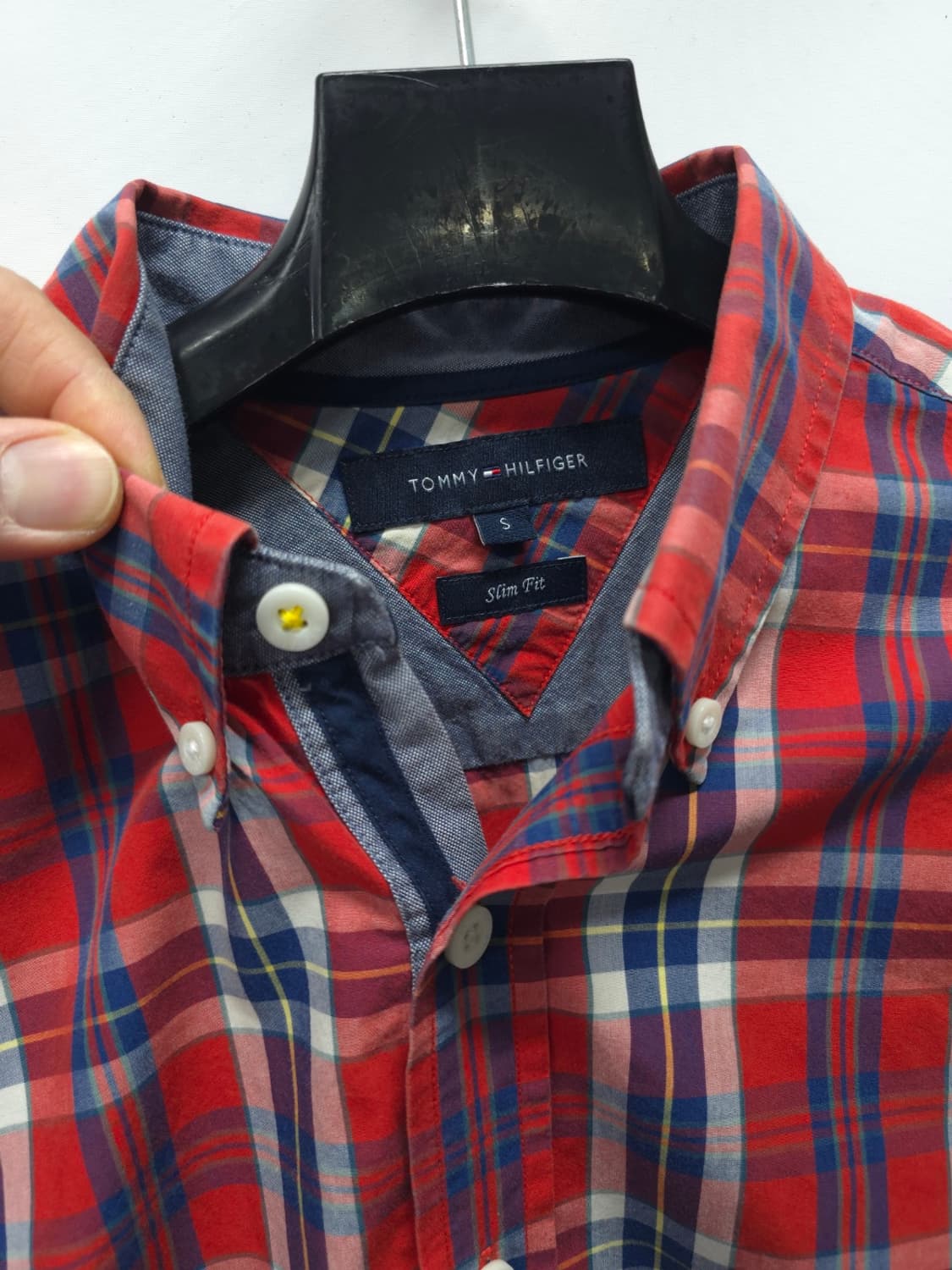 타미힐피거 간절기용 레드체크셔츠 ( 55~66 ) 상품이미지3