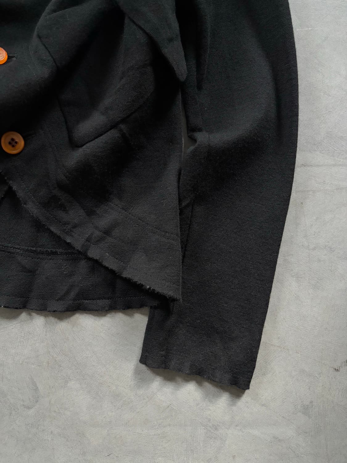 Comme des Garcons 꼼데가르송 블랙 울 카라 가디건 상품이미지6