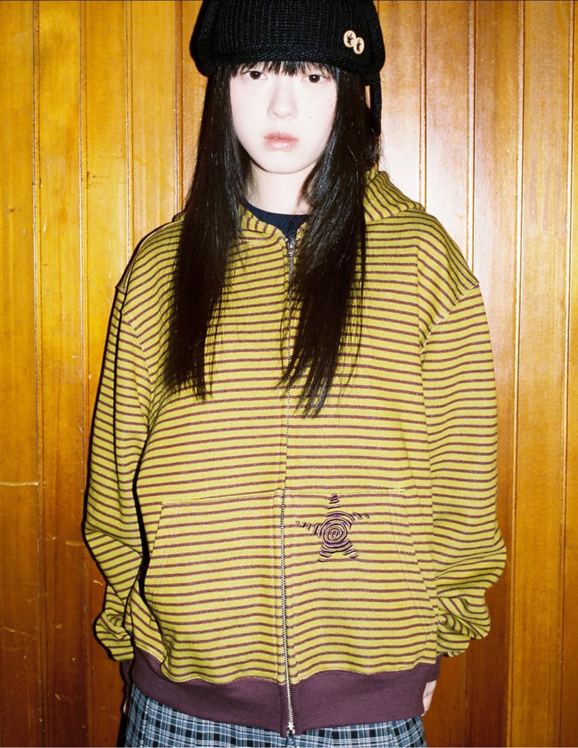 웹하우스 Twister Star Pocket Stripe 후드집업 상품이미지1