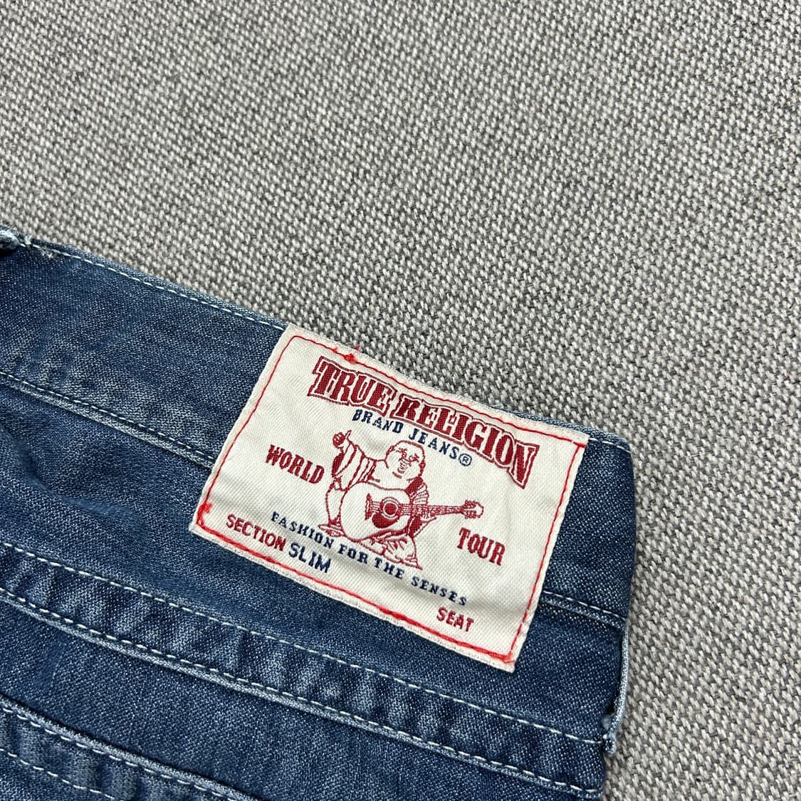 트루릴리전 섹션 슬림 스티치 데님팬츠(34) 상품이미지2