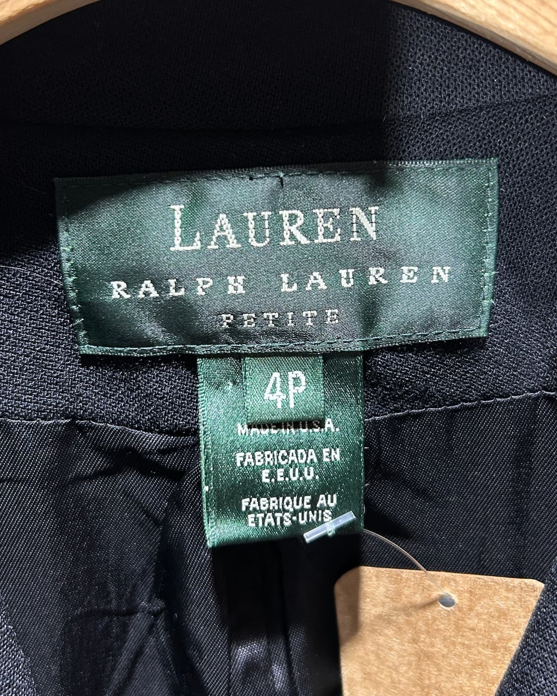 M 폴로랄프로렌 퓨어 블랙 더블 브레스트 골드라벨 블레이저 상품이미지5