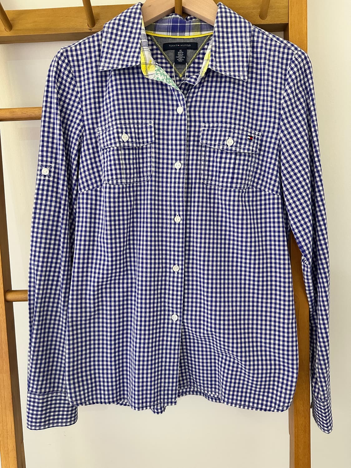 타미힐피거 체크 셔츠 남방 (사이즈 XS) 상품이미지1