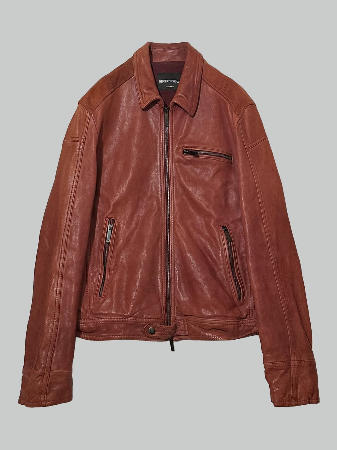 알마니 레더 자켓 상품이미지6