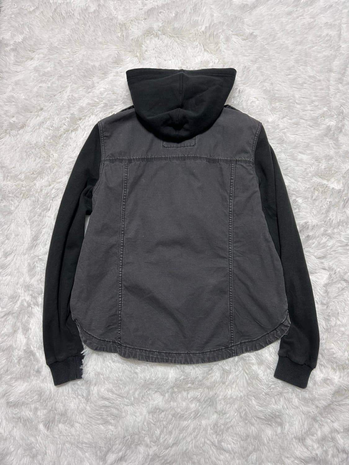 American Eagle y2k denim hood zip-up 상품이미지6