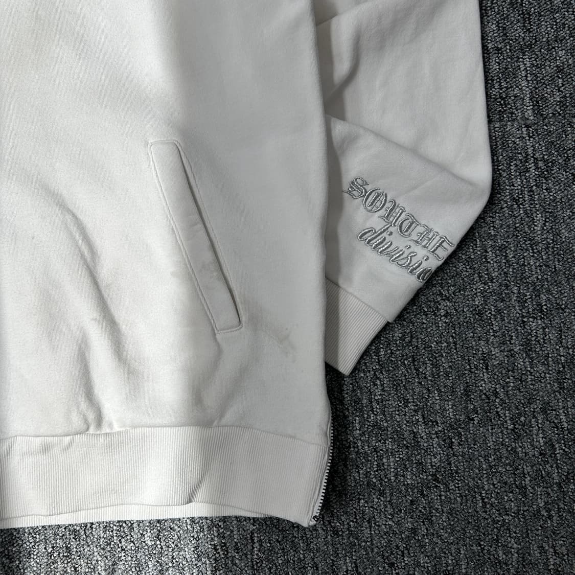 NBA 샬럿 호네츠 실버 레터링 후드집업 상품이미지3