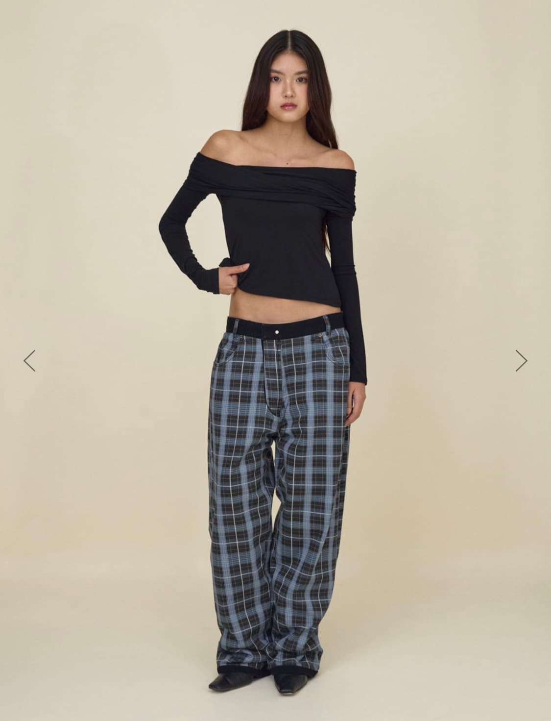 글로니 | LITTLE WAVES LONG SLEEVE (BLACK) 상품이미지4