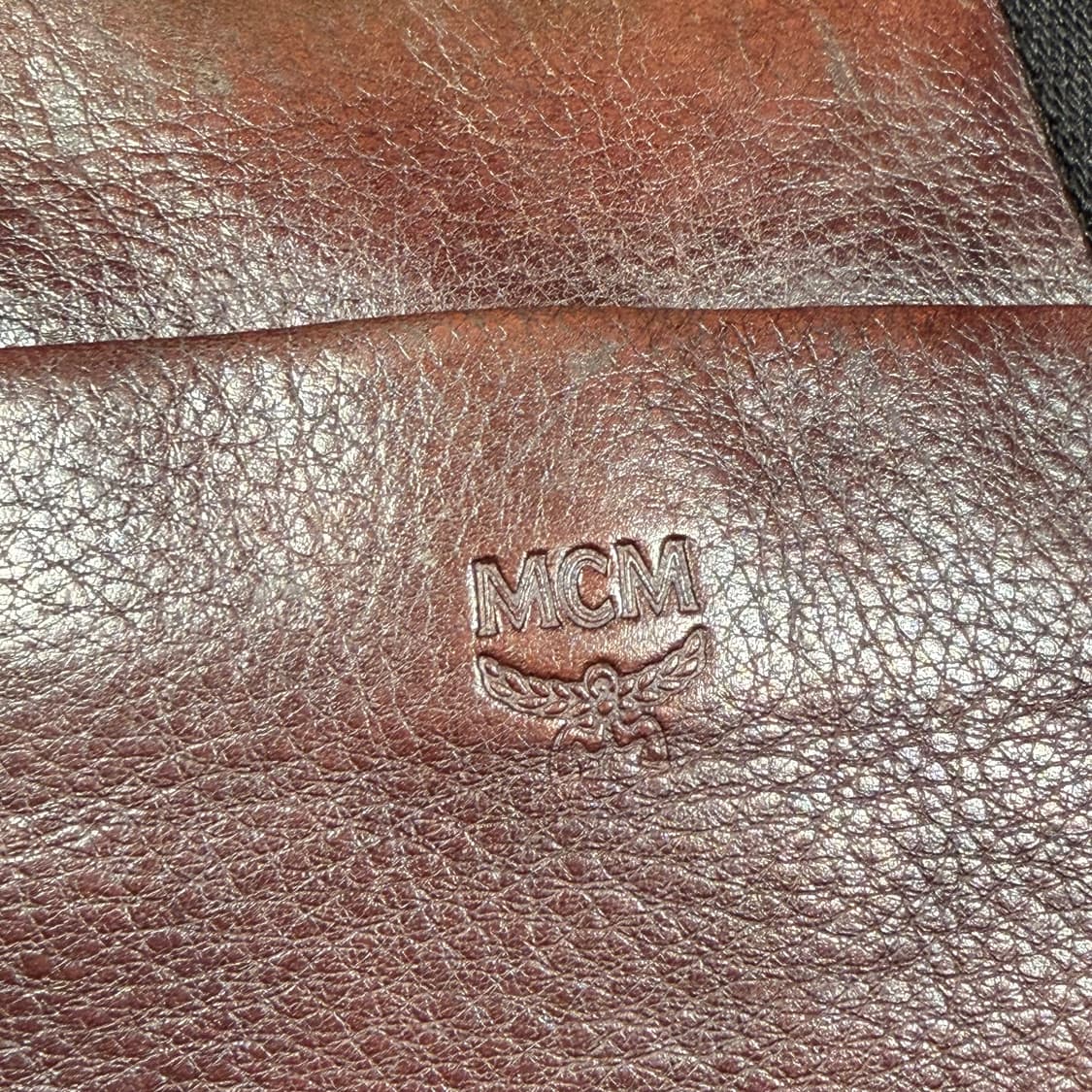 MCM 엠씨엠 카우레더 브리프케이스 서류가방 브라운 상품이미지2