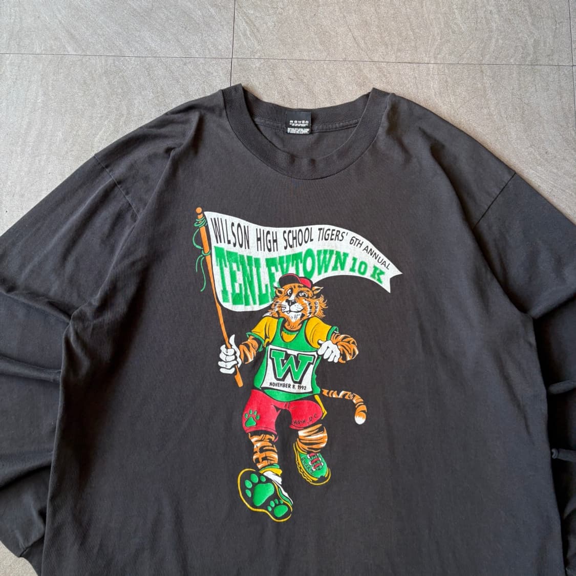 92년 미국 생산 빈티지 블랙 롱슬리브 긴팔티 상품이미지3