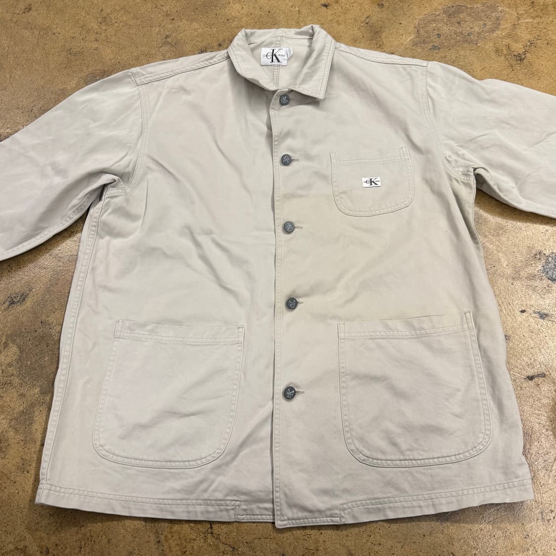 [정품] 캘빈클라인 베이지 워크 자켓 b15 상품이미지3