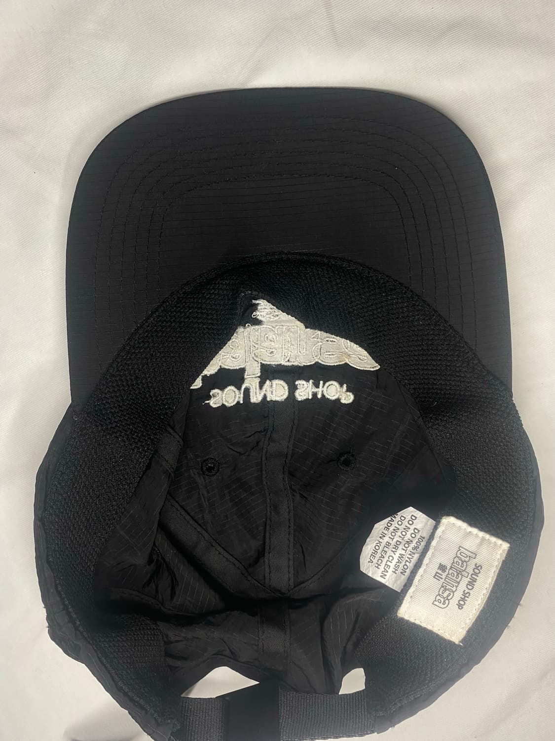 balansa 발란사 나일론 모자 블랙 볼캡 캠프캡 상품이미지5