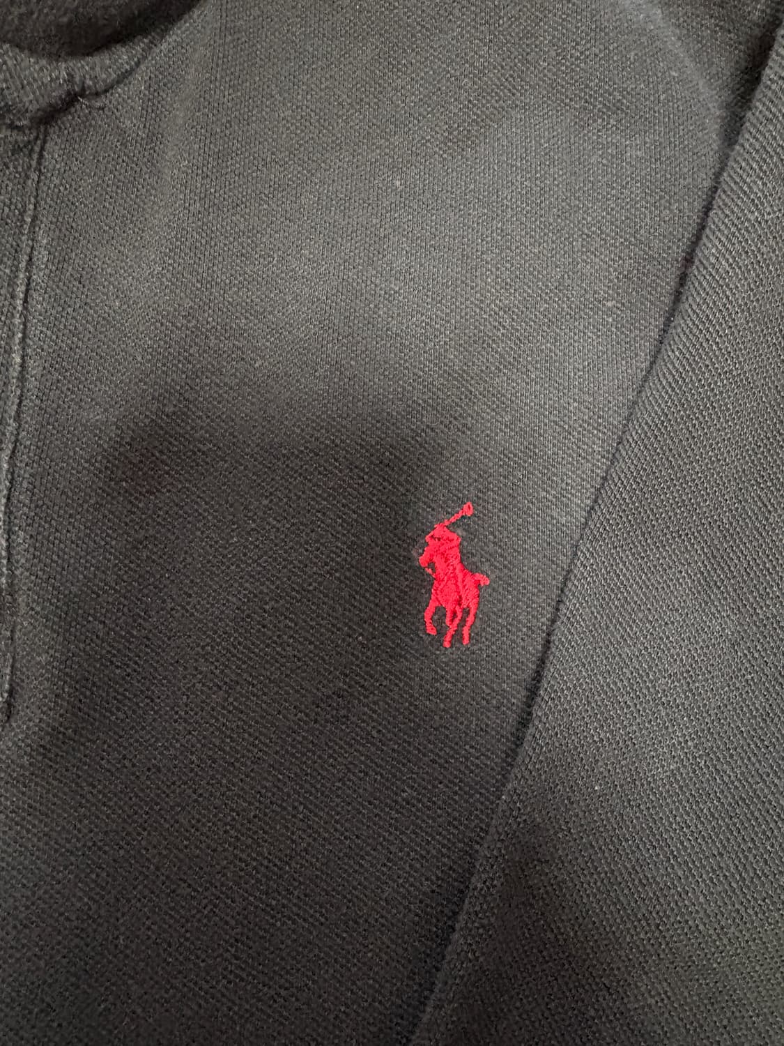 폴로 긴팔티 검정색 상품이미지3