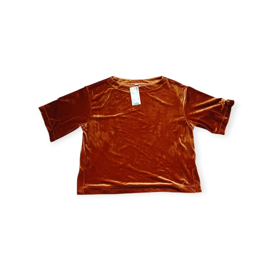 유니클로 벨로아 반팔 블라우스 상품이미지1