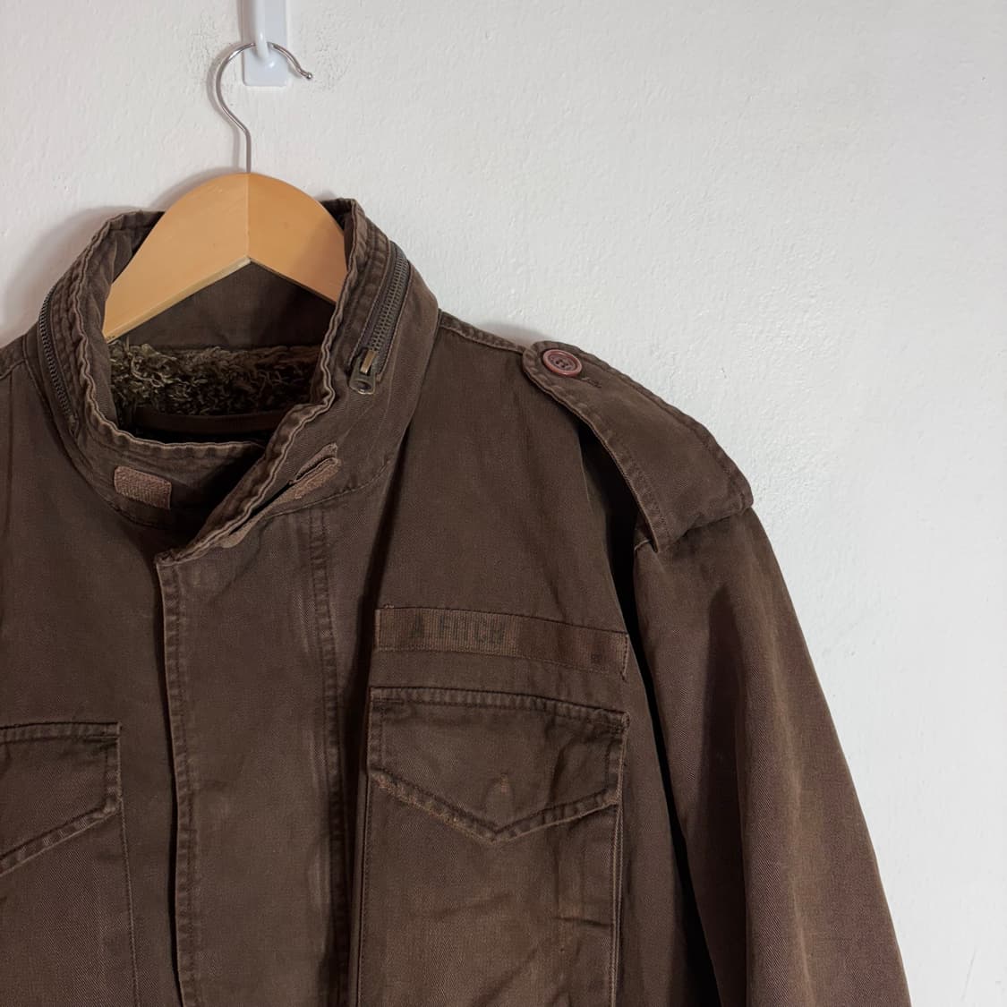 00s 아베크롬비 브라운 빈티지 M-65 야상 자켓(L) 상품이미지4