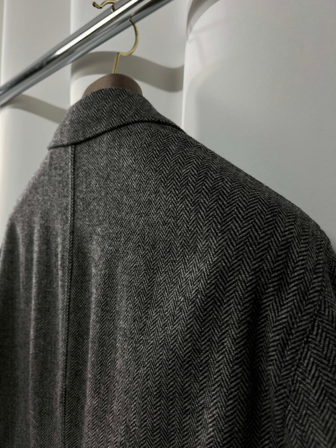 폴로 랄프로렌 헤링본 울 그레이 모던 스포츠 코트 자켓 상품이미지9