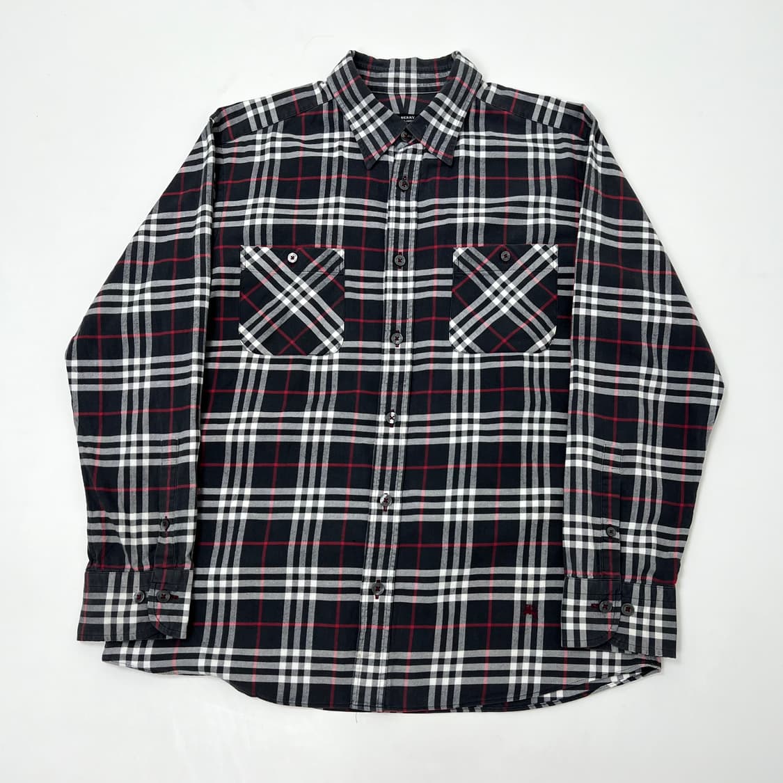 Burberry 버버리 하단 기마로고 체크 셔츠 상품이미지3