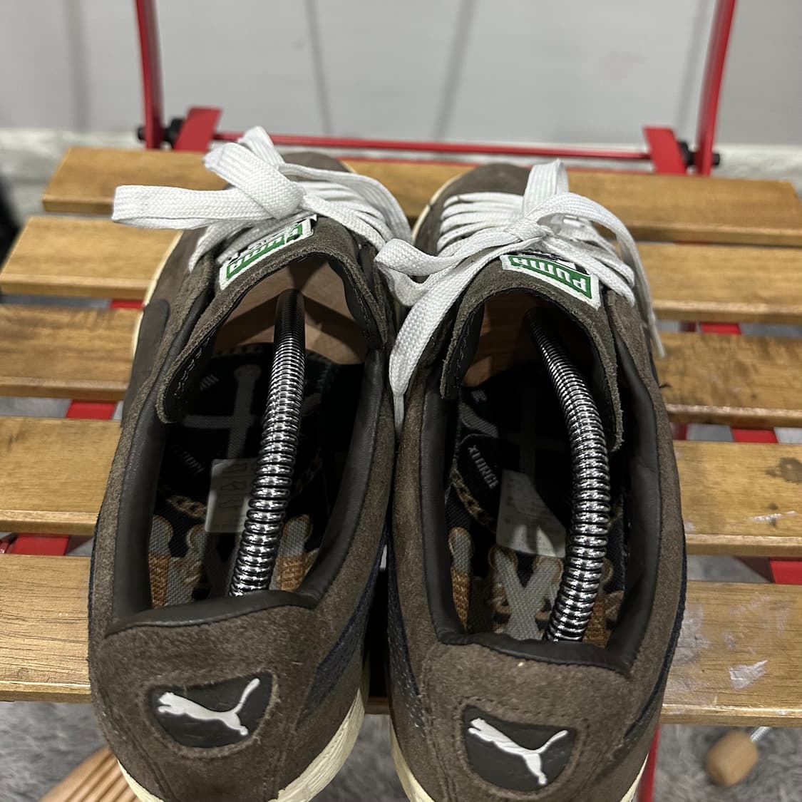 265) 푸마X엑스라지 운동화 남성 남자 신발 카키 스웨이드 상품이미지5